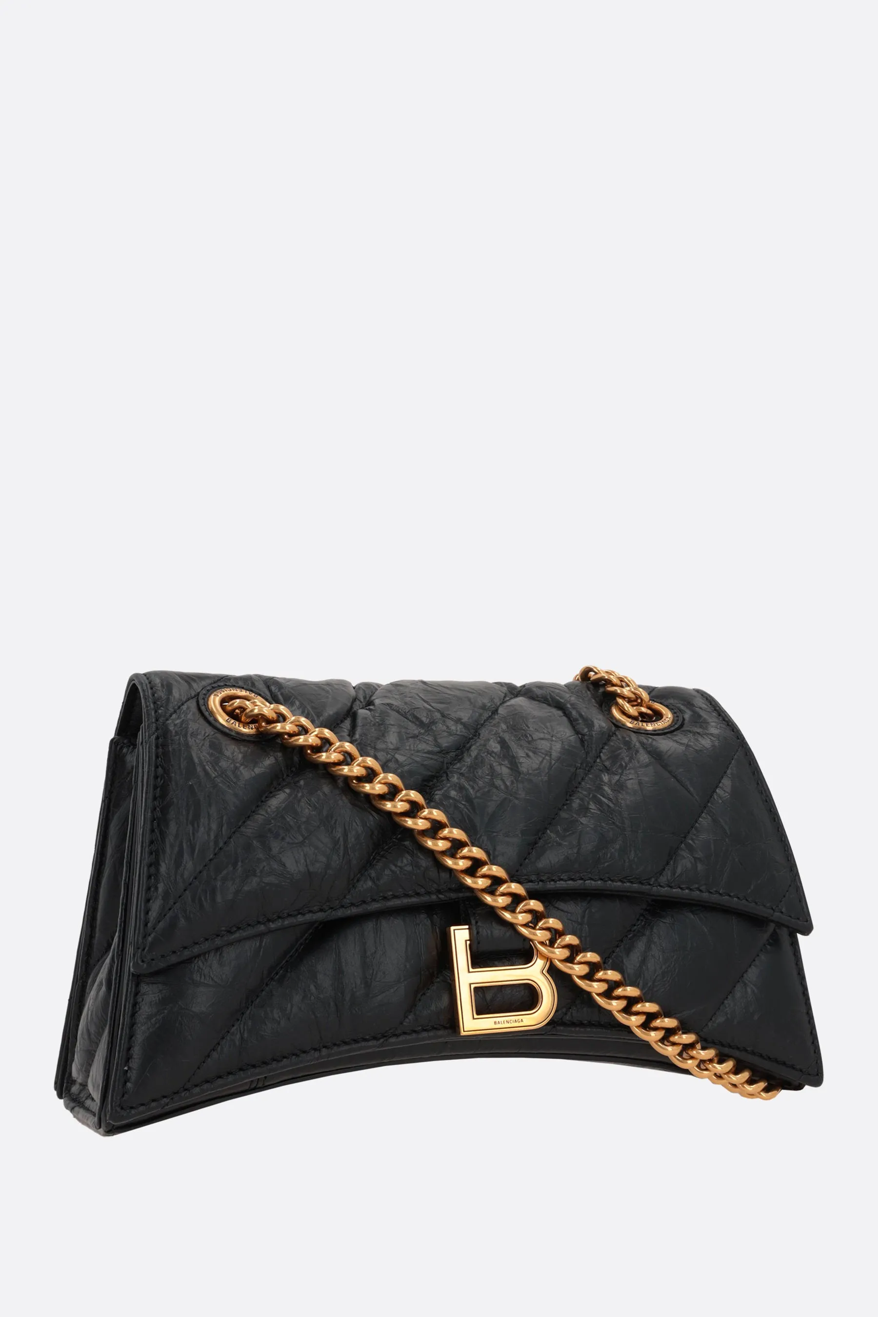 Crush small quilted leather chain bag