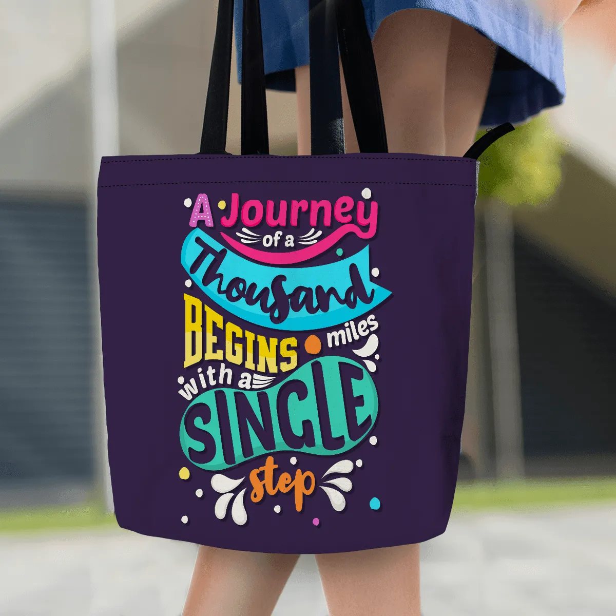 Custom Double Sided Tote Bag