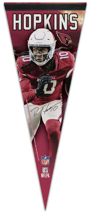 DeAndre Hopkins Signature Series Arizona Cardinals NFL Football Premium Felt Pennant - Wincraft