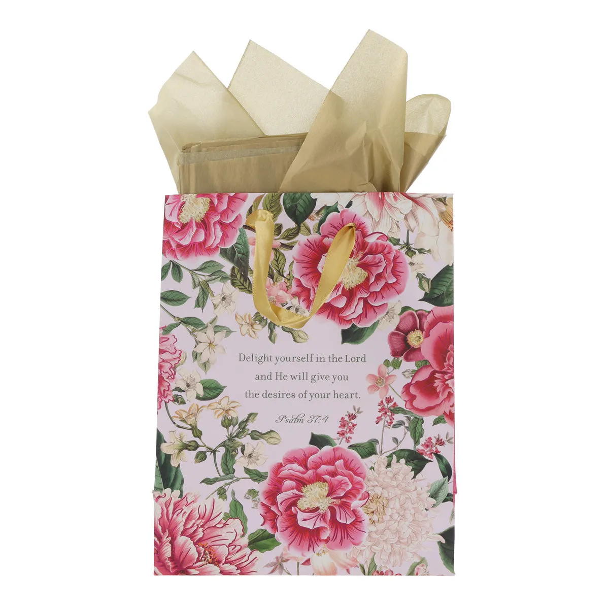 Delight Yourself in the Lord - Happy Birthday Medium Gift Bag with Gift Tag