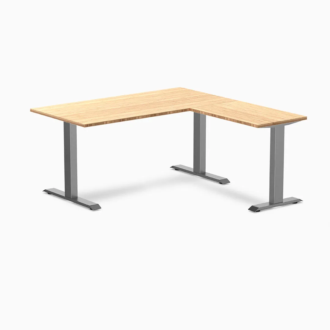 Desky Zero Bamboo L-Shape Office Desk