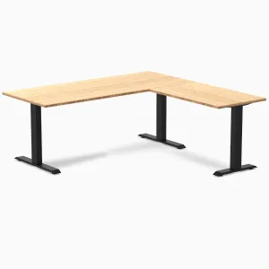 Desky Zero Bamboo L-Shape Office Desk