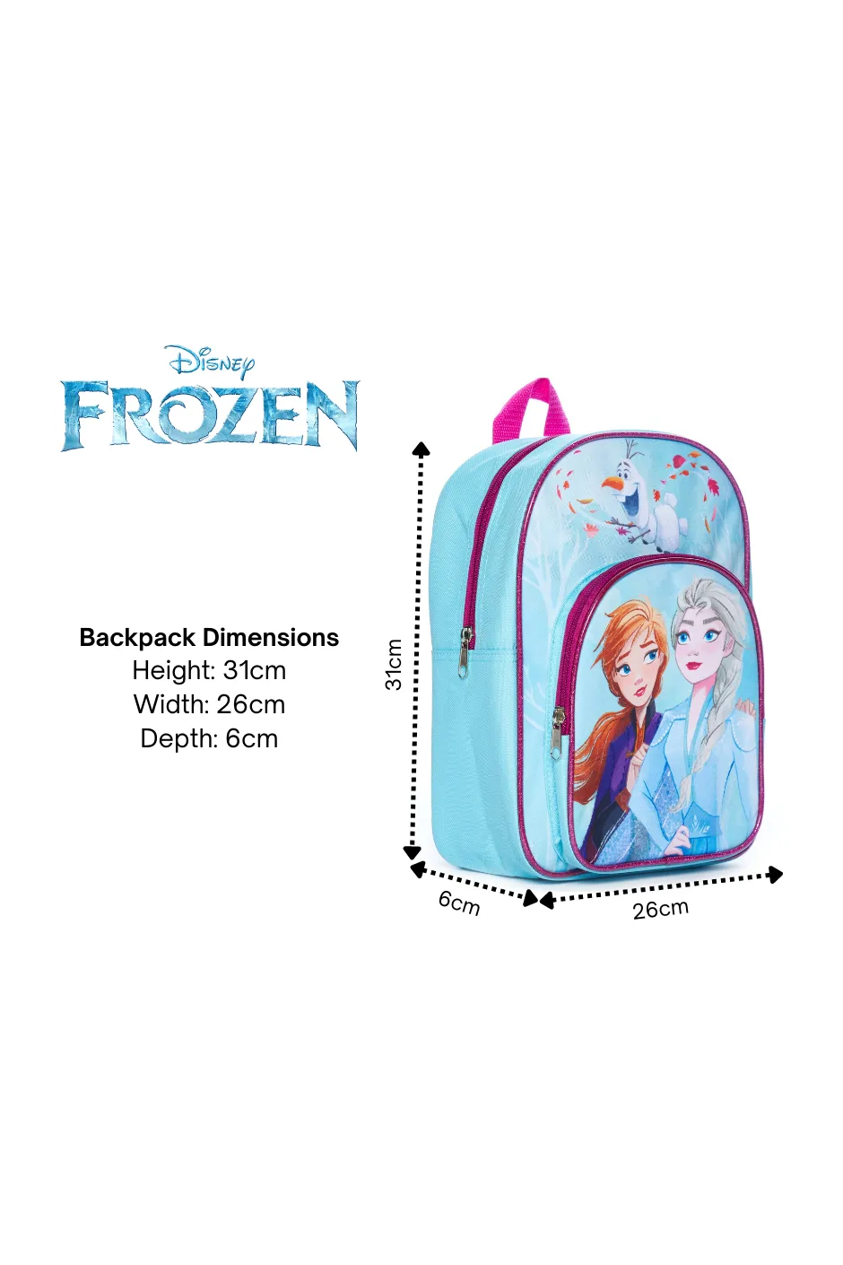 Disney Frozen Olaf Anna Elsa Backpack Nursery School Rucksack