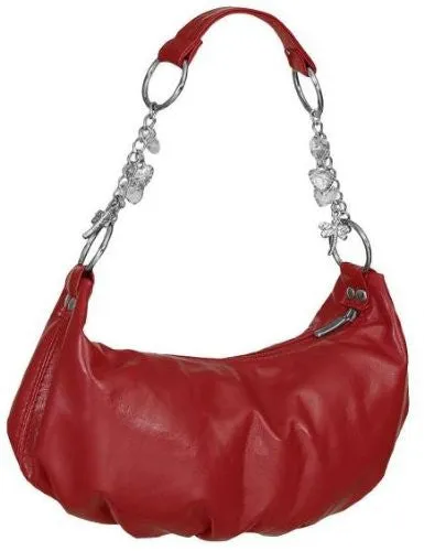 Dragon Fly Heart Charm Hobo Bag