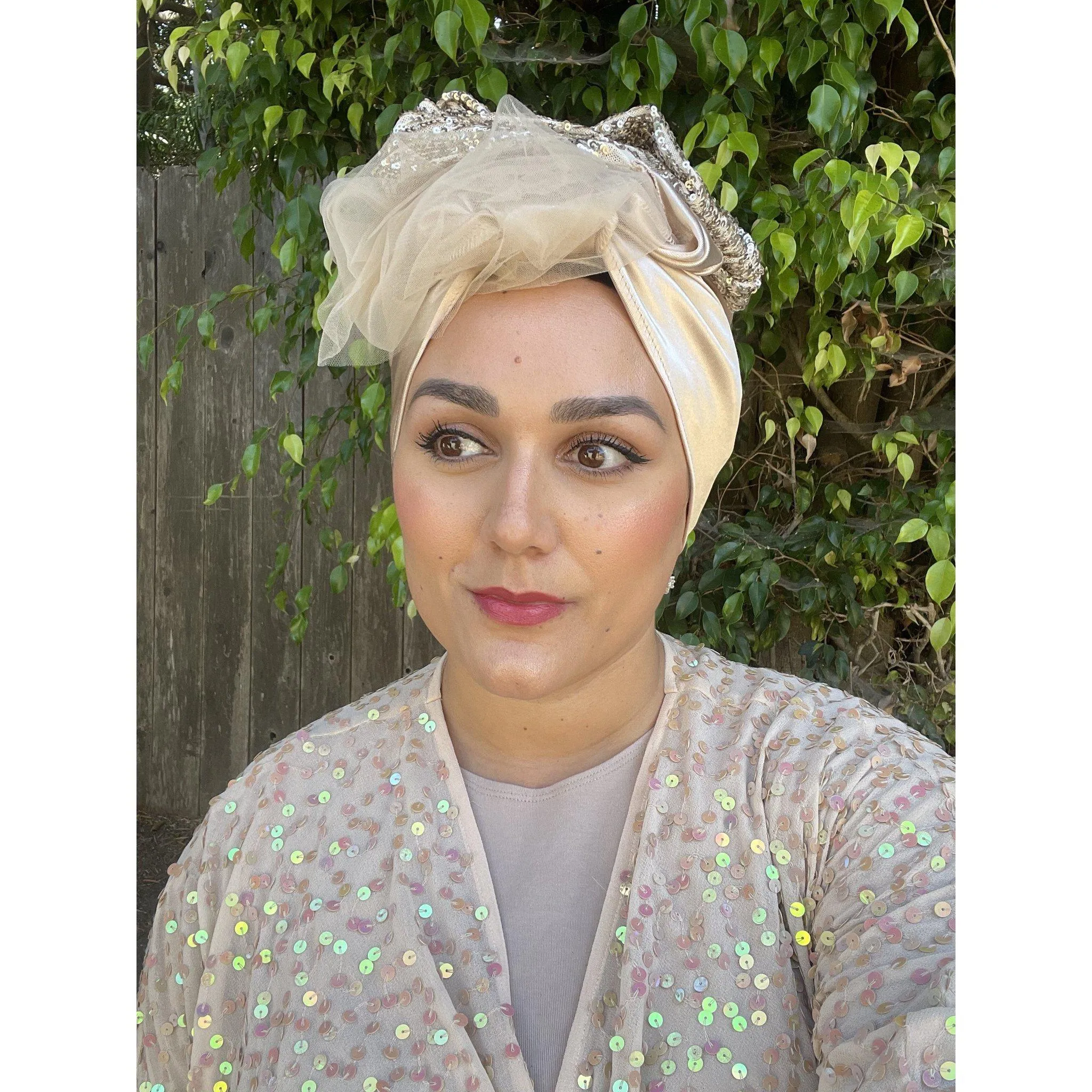 Elegant Headwrap - Gold