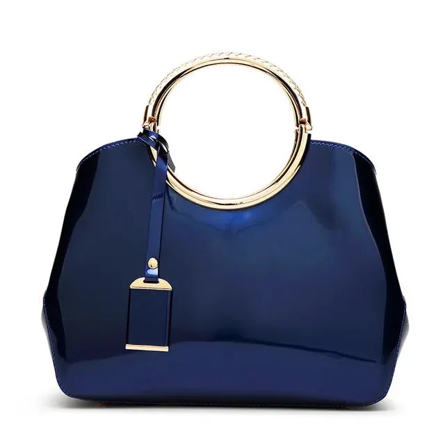 Elegant High-Quality Women's Patent Leather Handbag - Chic and Stylish Design