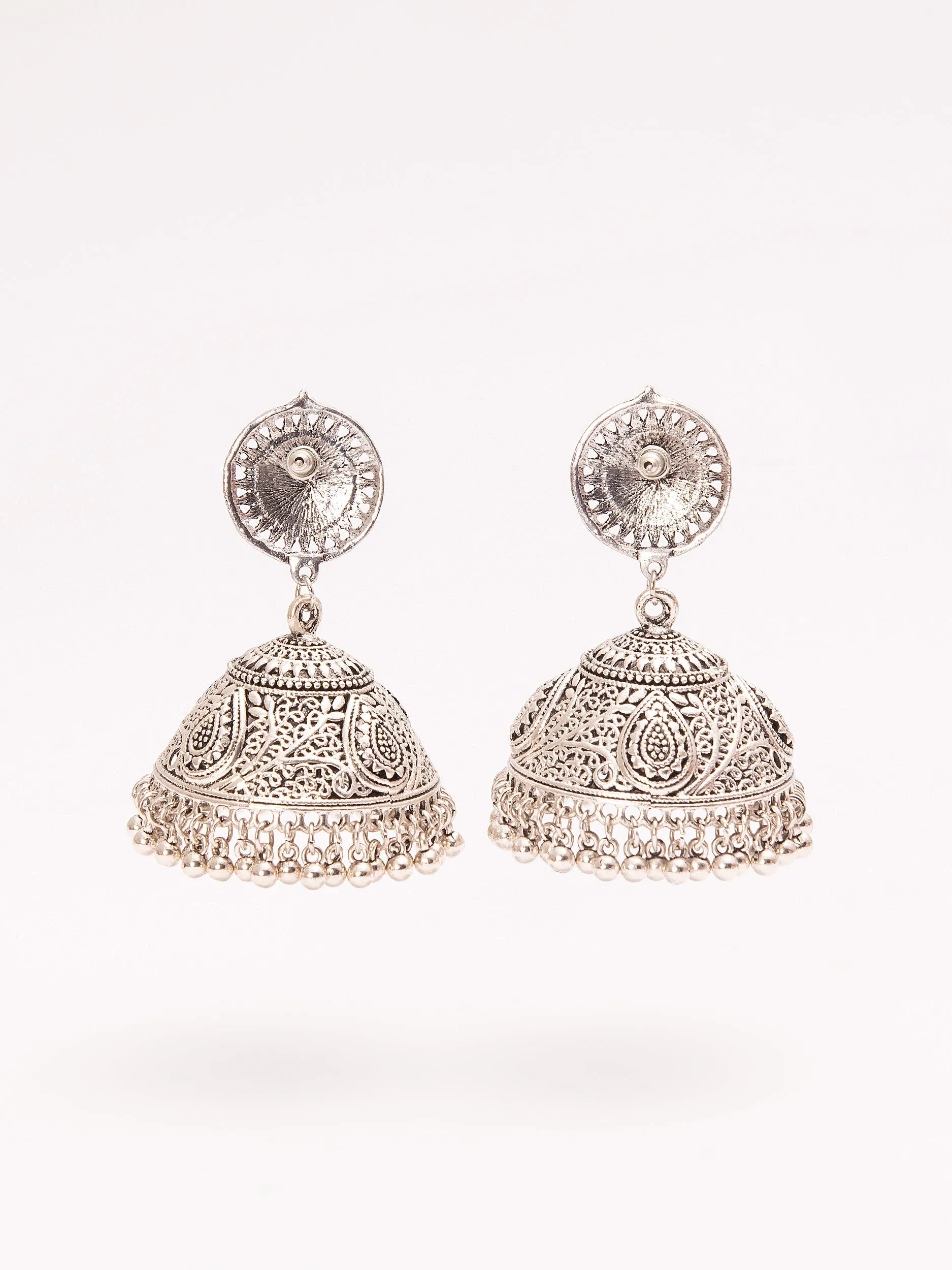 Elegant Patterned Jhumkas