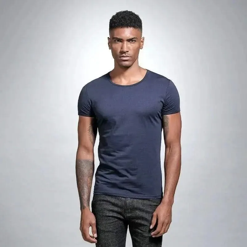 Elegant Slim Fit V-Neck T-Shirt for Men