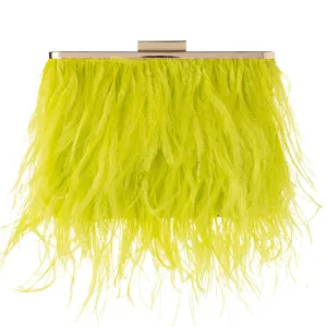 ESTELLE Feather Clutch