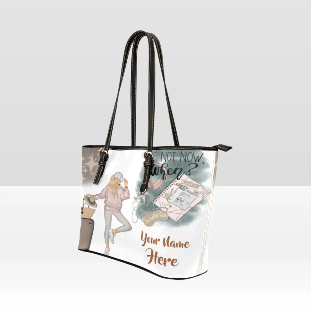 Exclusive Custom All Over Print Leather Tote Bag