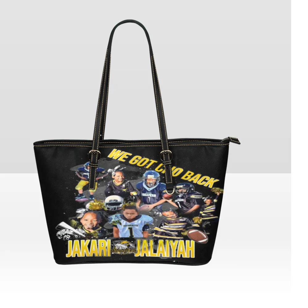 Exclusive Custom All Over Print Leather Tote Bag