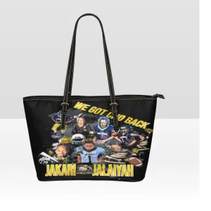 Exclusive Custom All Over Print Leather Tote Bag