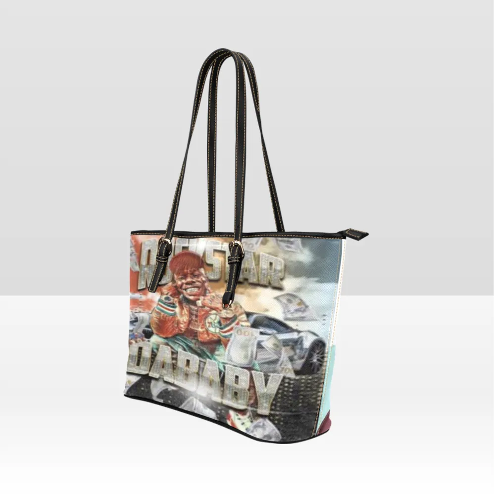 Exclusive Custom All Over Print Leather Tote Bag