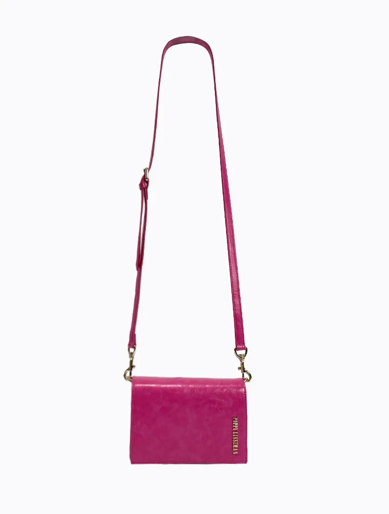 Felipe Flap Bag - Hot Pink