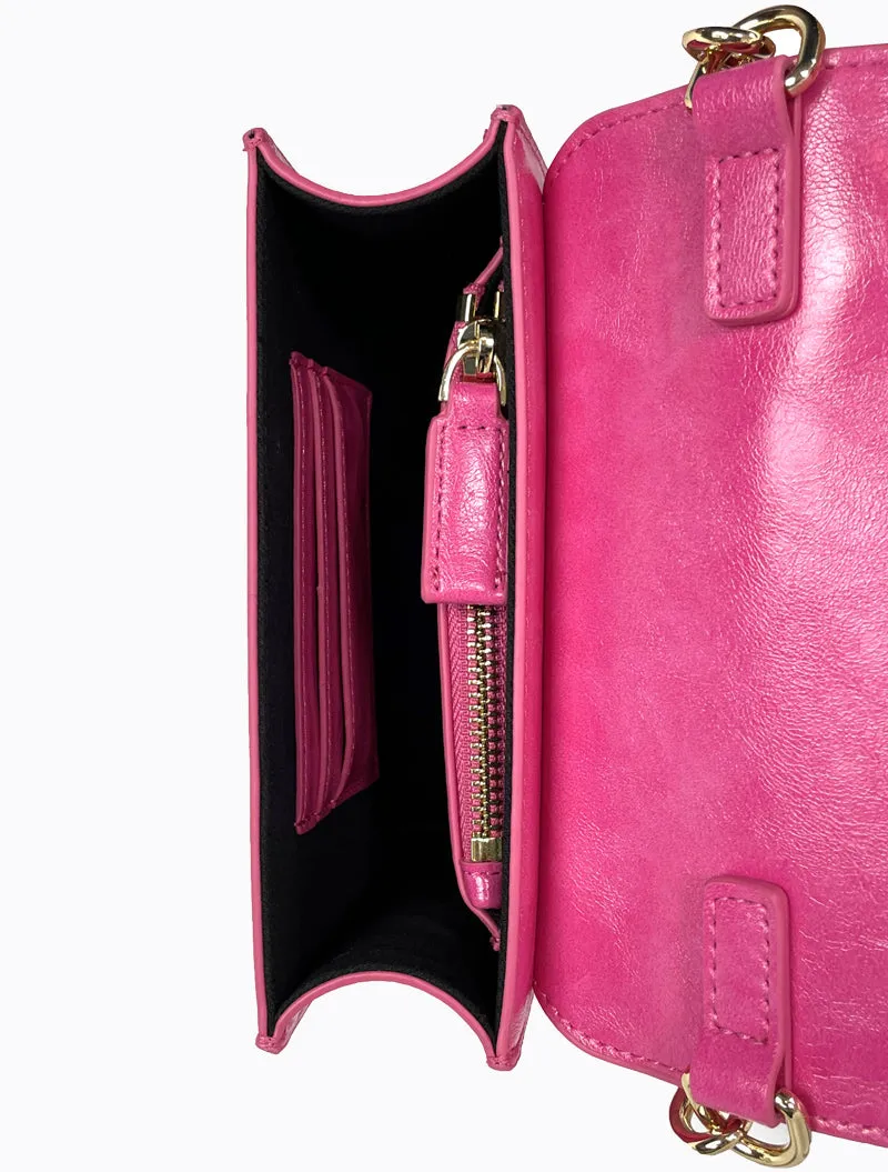 Felipe Flap Bag - Hot Pink