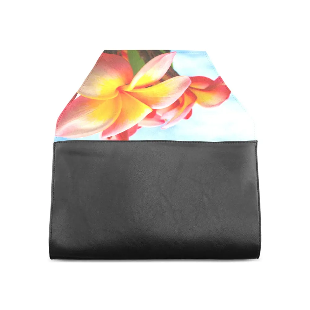 Frangipani Sky Clutch Bag