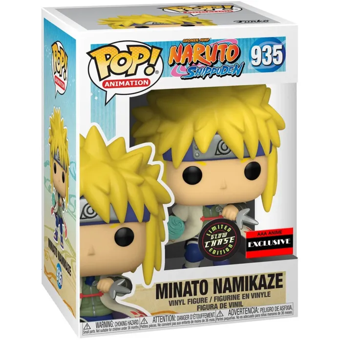 Funko Pop Naruto Shippuden Minato Namikaze w/Rasengan GITD Chase Figure