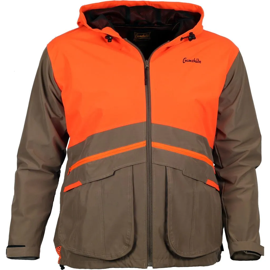 Gamehide Flusher Upland Rain Jacket Tan/Orange Large