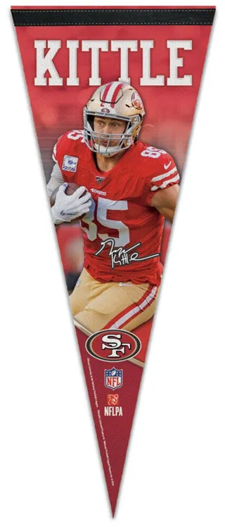 George Kittle San Francisco 49ers Signature Series Premium Felt NFL Collector's Pennant - Wincraft