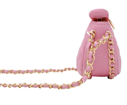 Girls Tiny Quilted Chain Wrapped Hobo Bag - Zomi Gems