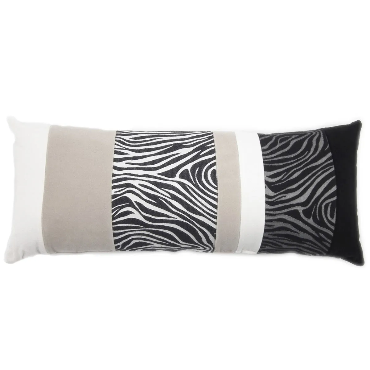 GLAMOROUS GREY BAGUETTE CUSHION 35x80