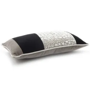 GLAMOROUS GREY BANDE' CUSHION 28x48