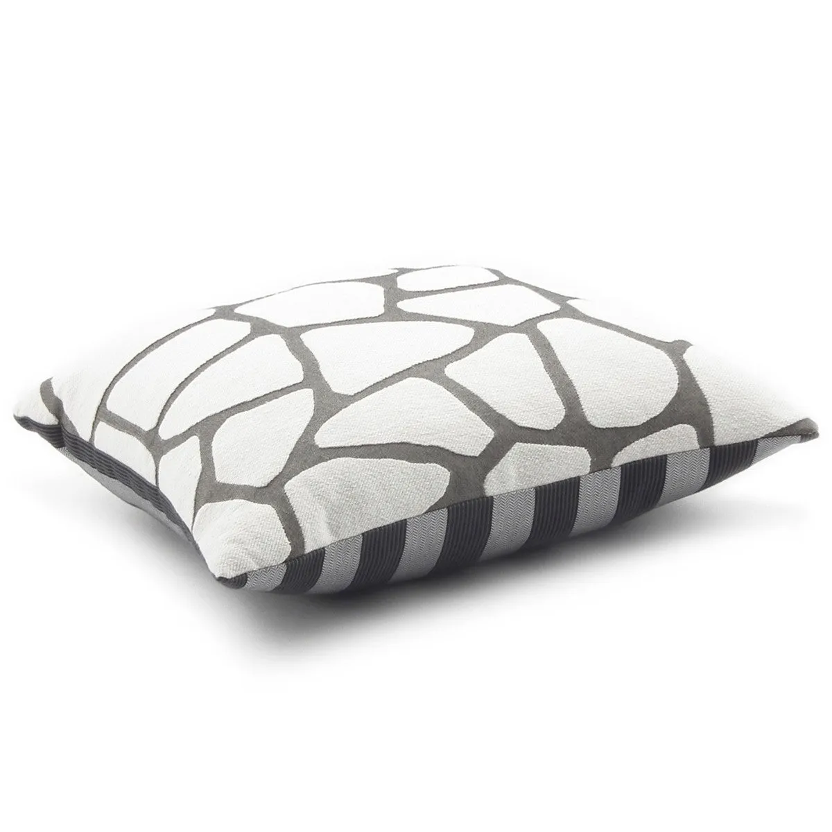 GLAMOROUS GREY CARRE' CUSHION 43x43