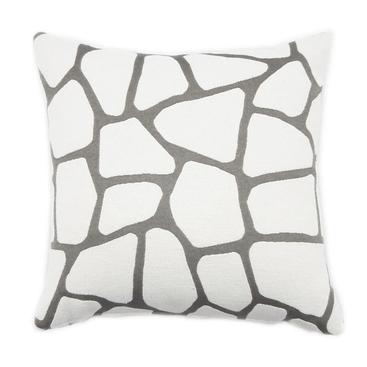 GLAMOROUS GREY CARRE' CUSHION 43x43