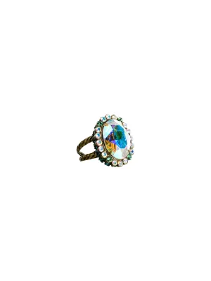 Glamorous Oval-Cut Cocktail Ring - RBT68AGSMI