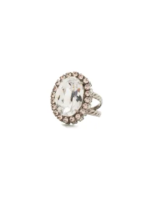 Glamorous Oval-Cut Cocktail Ring - RBT68ASSNB