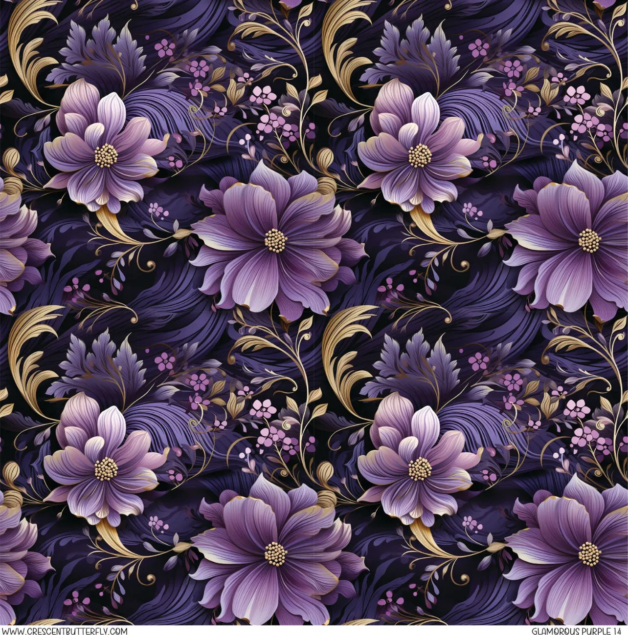 Glamorous Purple 14 Printed Vinyl Sheet/Wrap