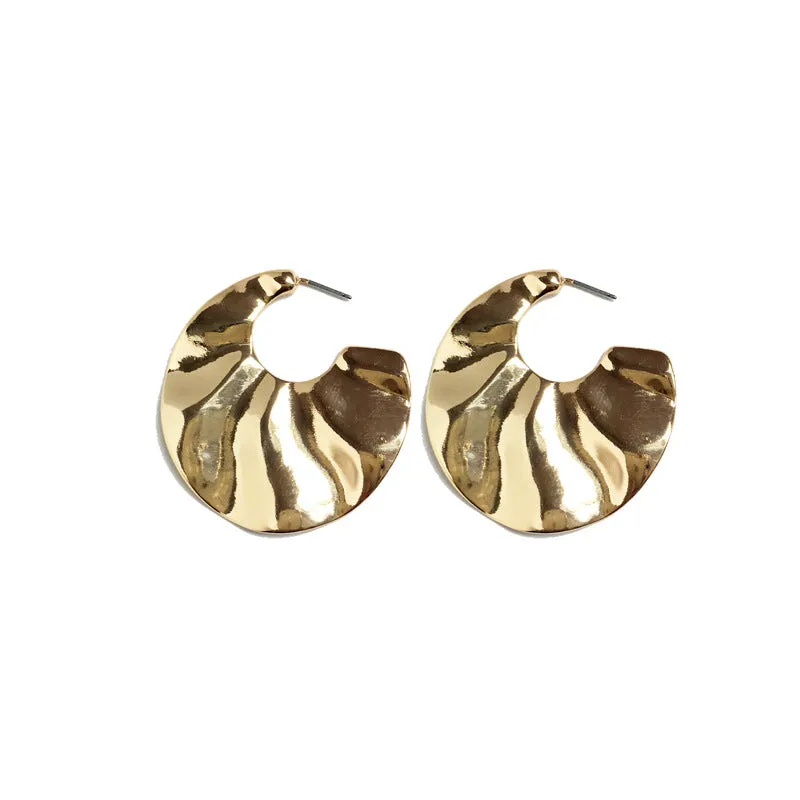 Glamorous Vienna Verve Gold Statement Earrings