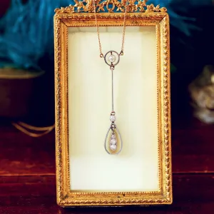 Glamorous Vintage Art Deco Diamond Pendant