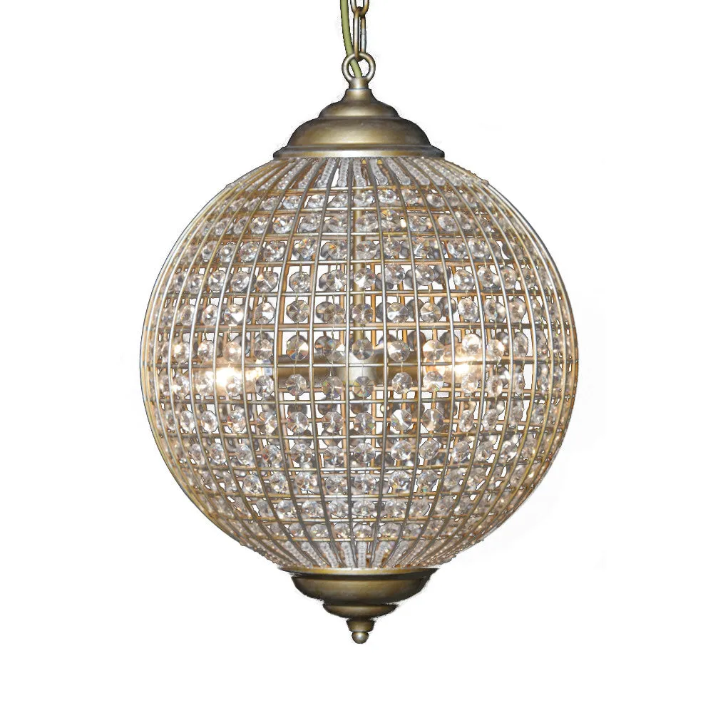 Gold Globe Chandelier