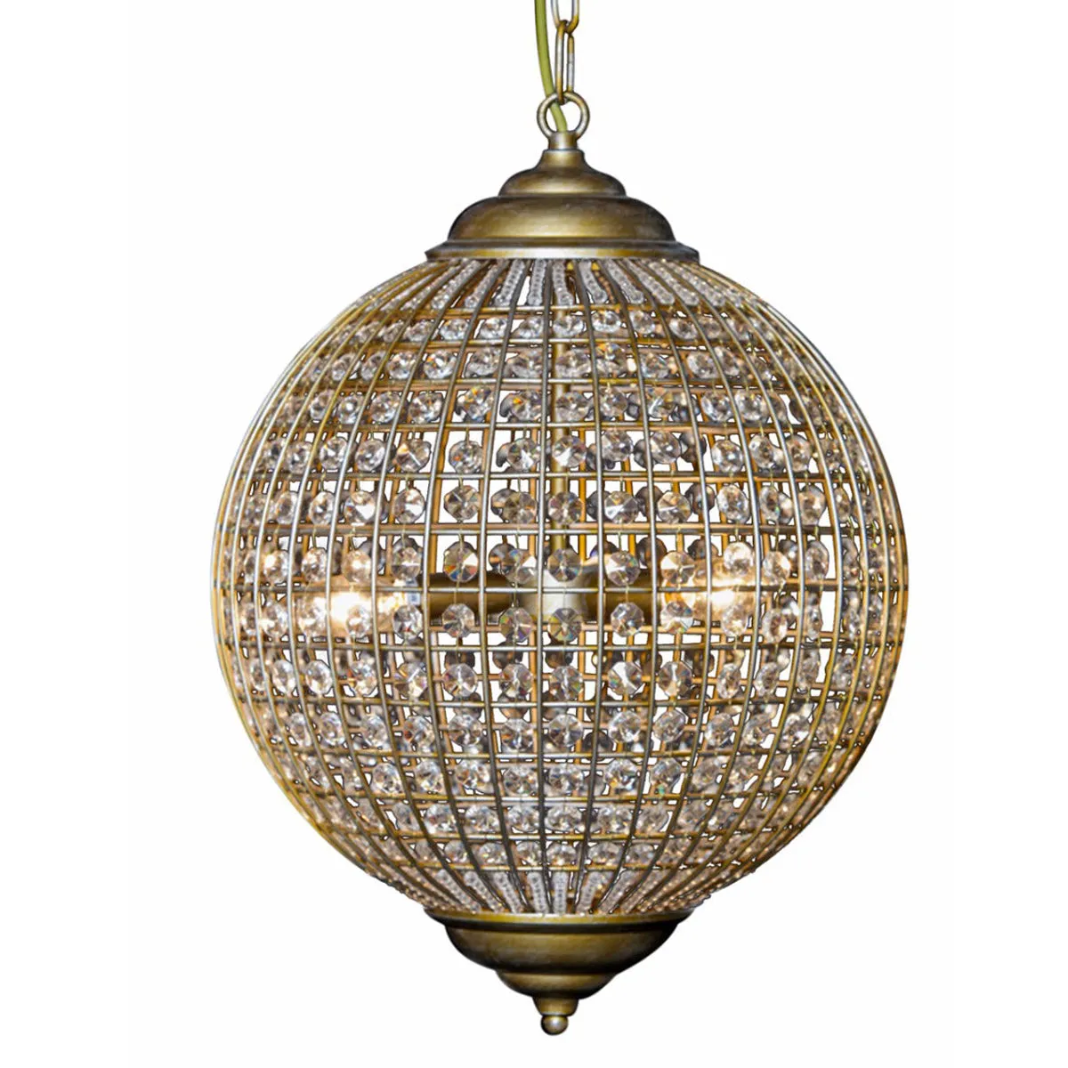 Gold Globe Chandelier