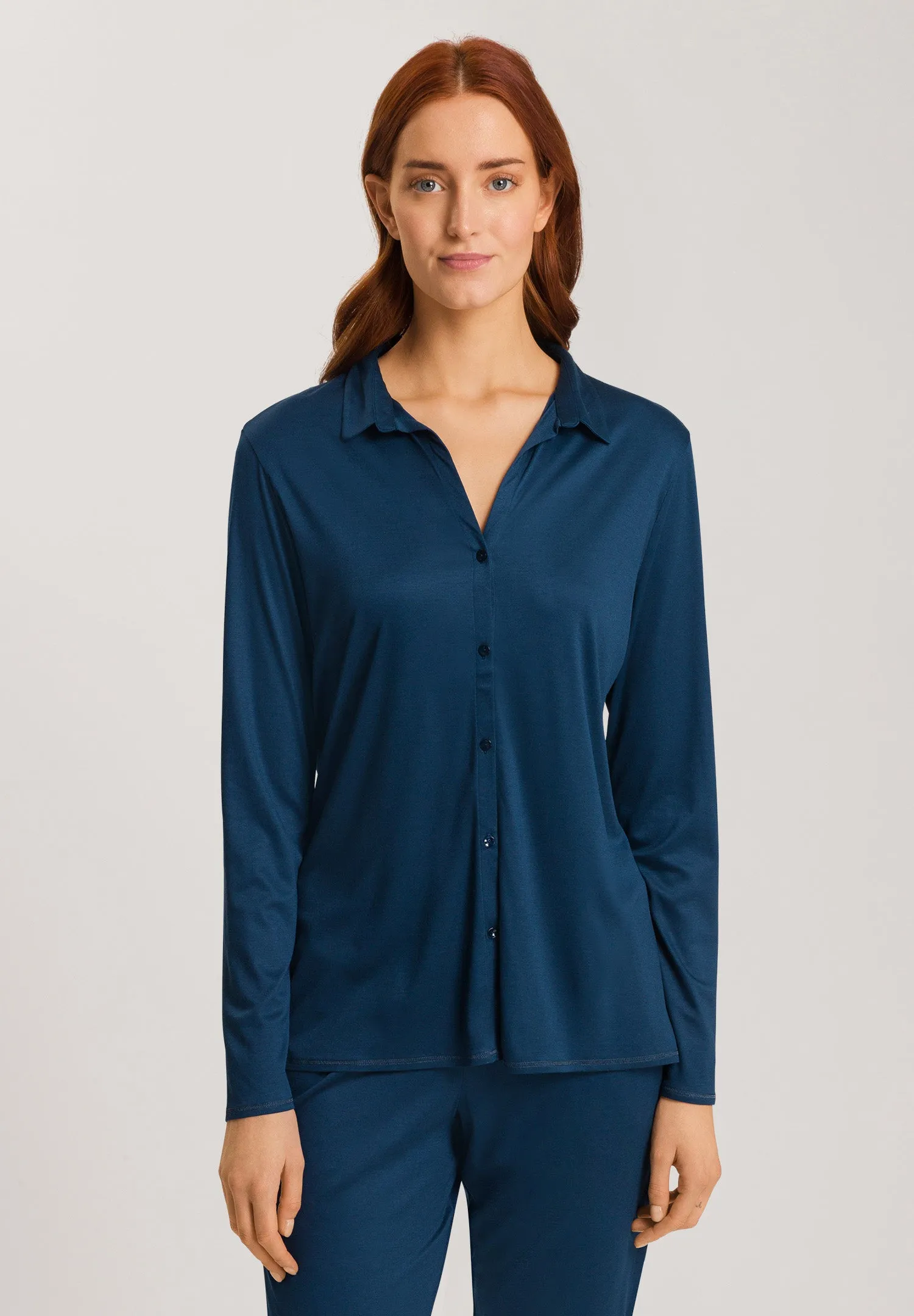 Grand Central Silk Blend Shirt | Mystic Blue 77305-1652