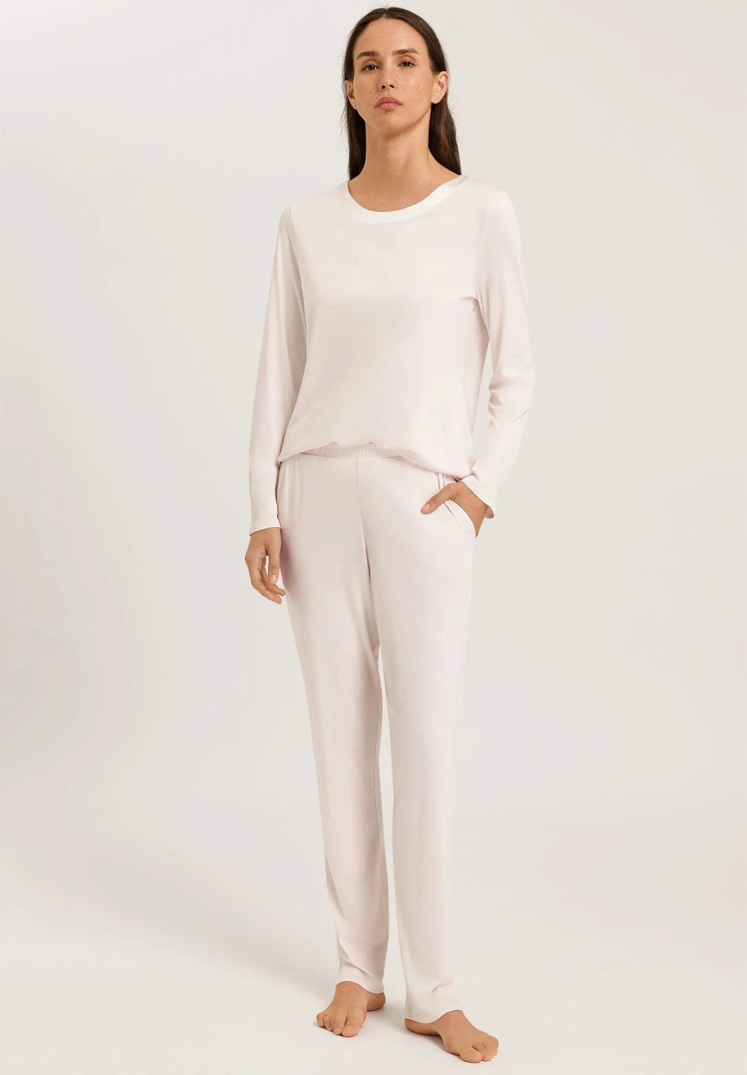 Grand Central Silk Trim Relaxed Top | Moonlight 77381-1233