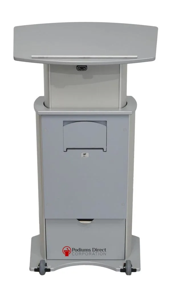 Height Adjustable Podium Aluminum Motorized - FREE SHIPPING!