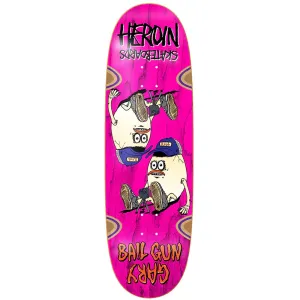 Heroin Skateboards Bail Gun Gary 4 Skateboard Deck - 9.75