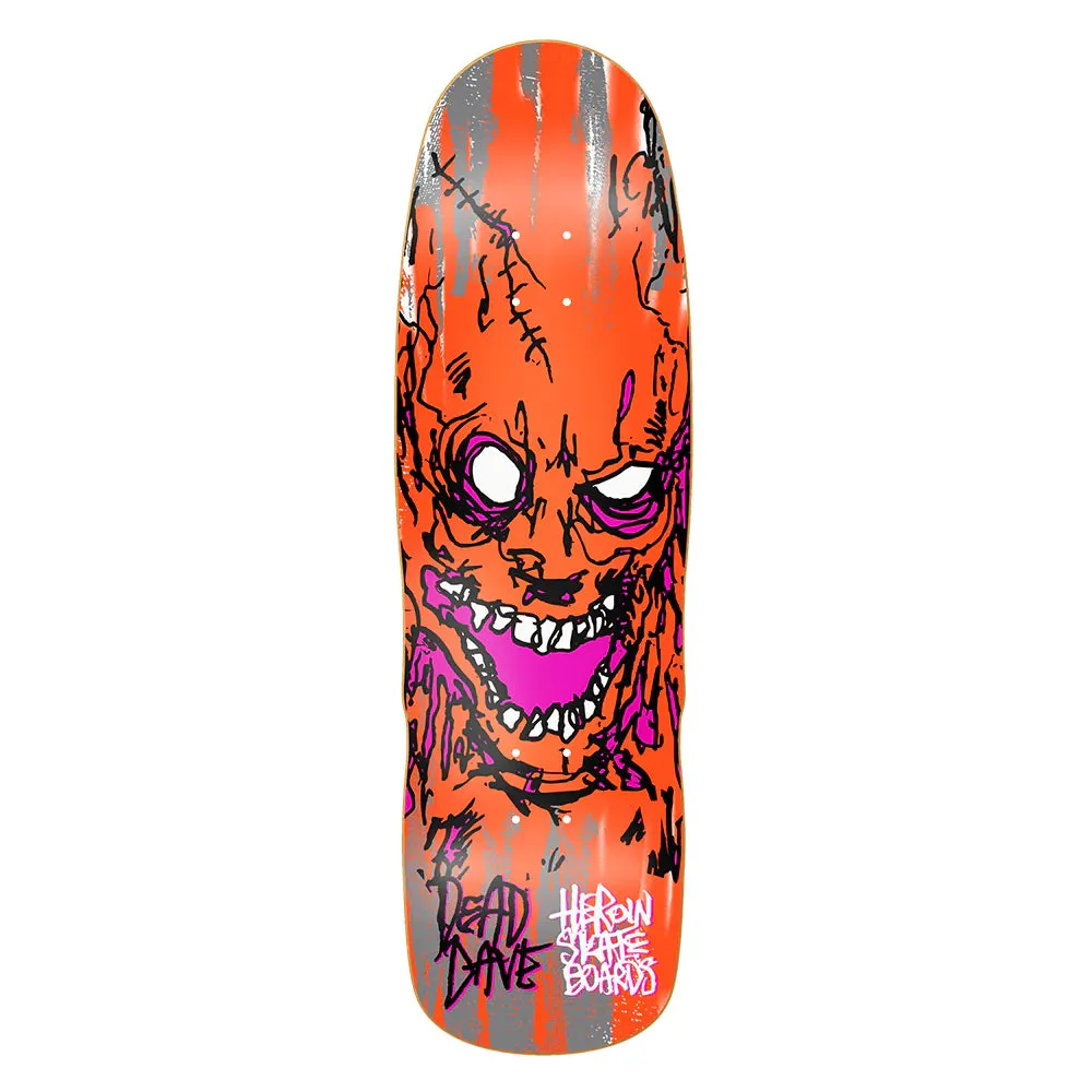 Heroin Skateboards Dead Dave Savages Skateboard Deck - 10.1