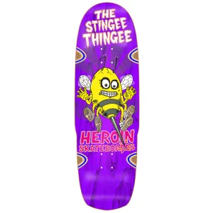 Heroin Skateboards Stingee Thingee Skateboard Deck - 9.8 (Assorted Stains)