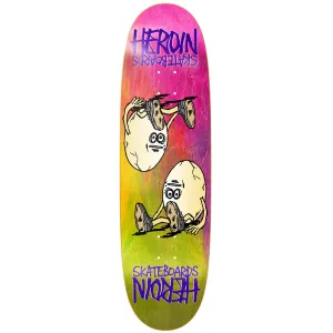 Heroin Skateboards Symmetrical Rainbow Egg Skateboard Deck - 8.75