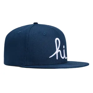 In4mation Hi Script Snapback Hat - Navy