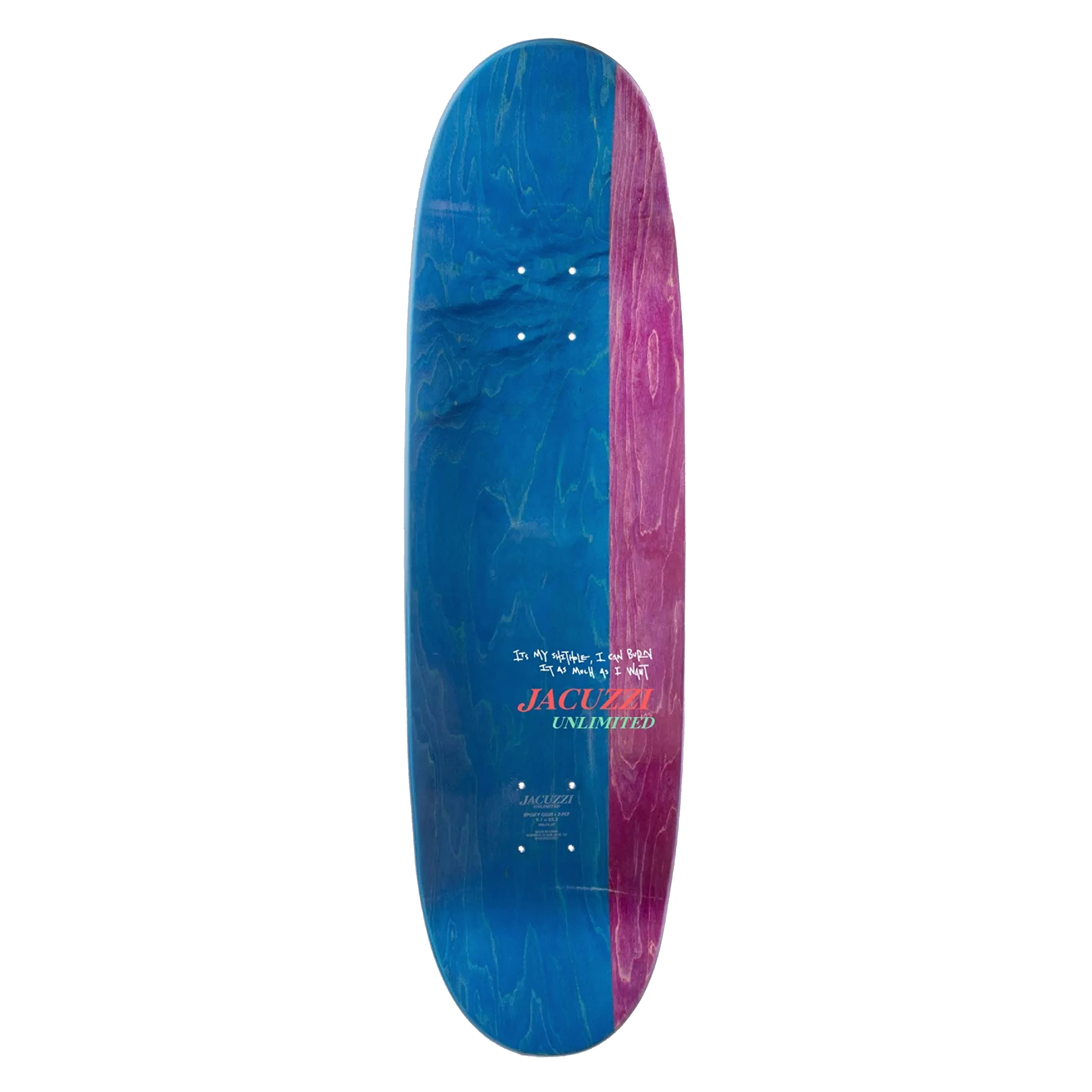 Jacuzzi Unlimited Jackson Pilz Lawn Fire Skateboard Deck - 9.125