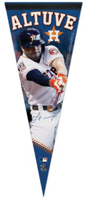 Jose Altuve "Signature Series" Houston Astros Official MLB Premium Felt Pennant - Wincraft Inc.