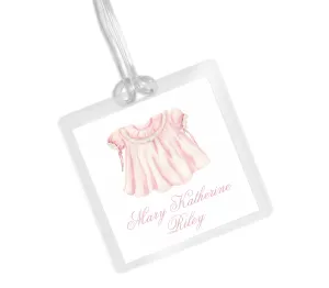 Laminated Bag Tag - Heirloom Dress