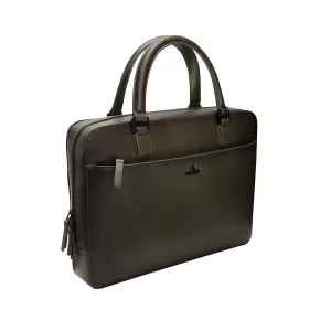 Lapis Bard Ducorium Spencer 14inch Slim Laptop Briefcase - Olive