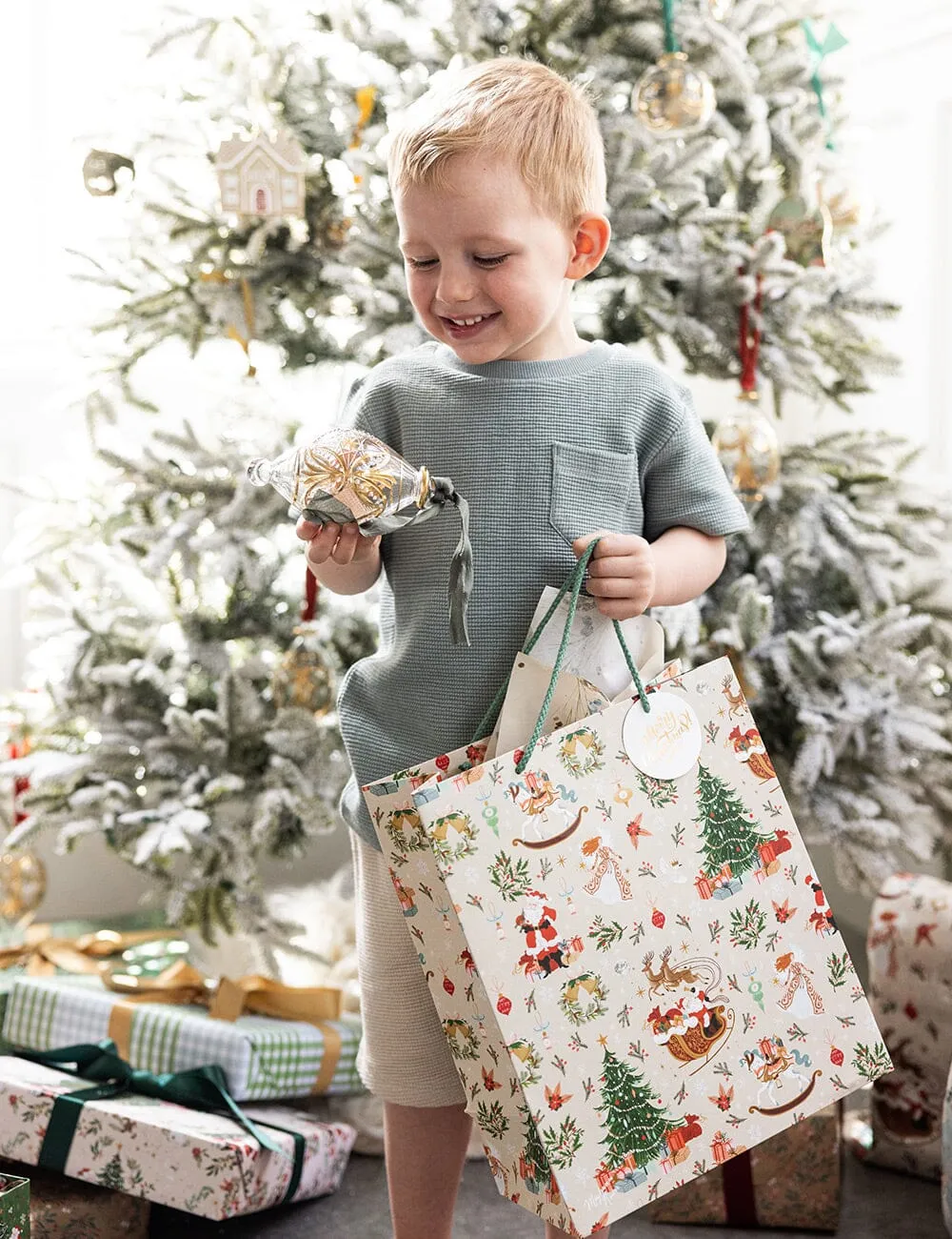 Large Christmas Gift Bag - Jolly Santa