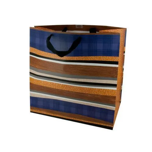 Large Father's Day Striped Gift Bag ( Case of 24 )