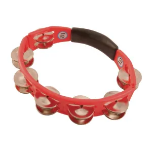 Latin Percussion LP151 Cyclops Steel Jingles Hand Held Tambourine (Red)